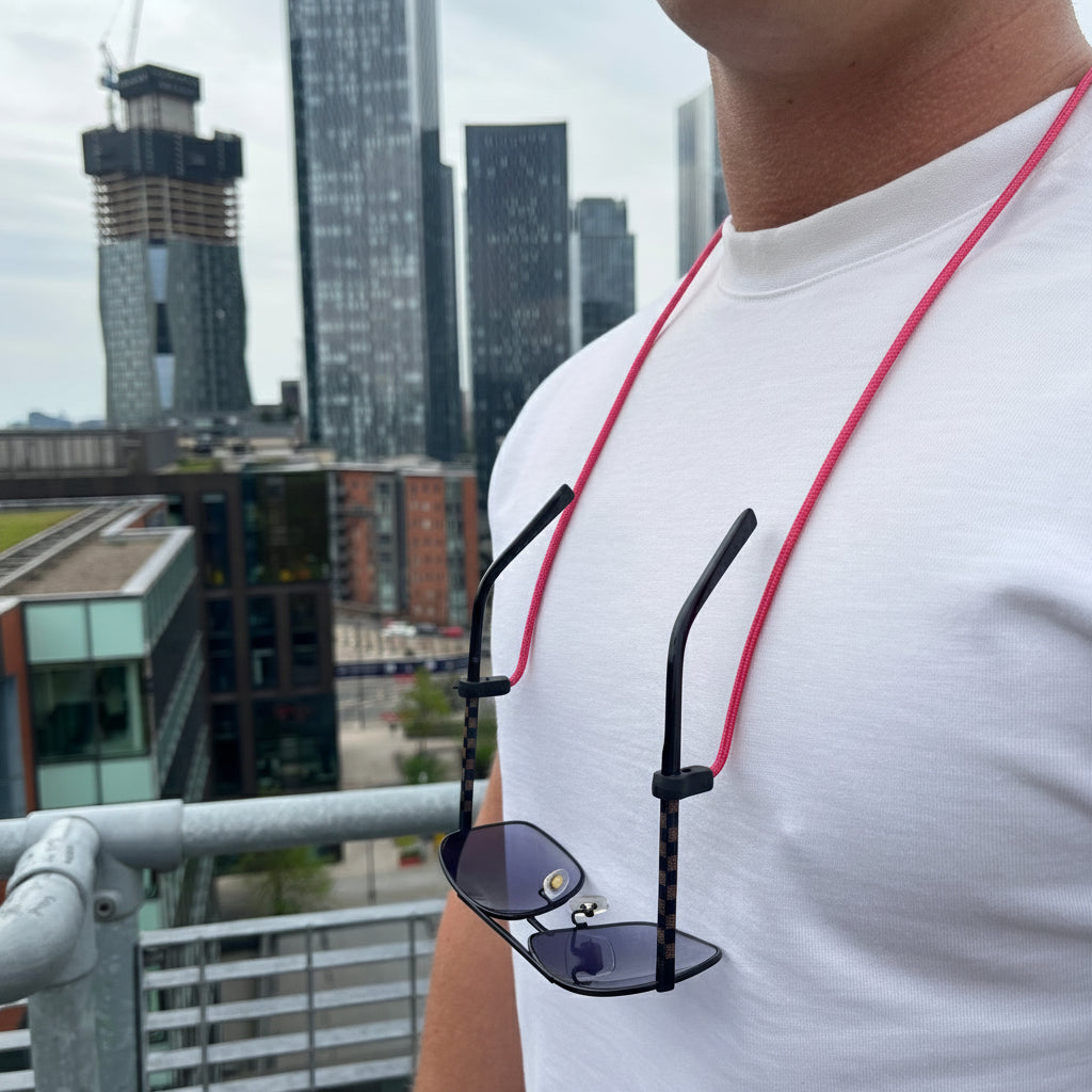 Rubber Grip Rope Pink