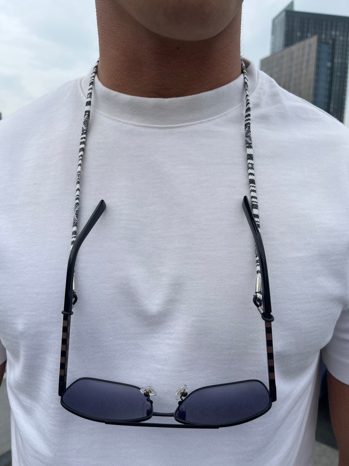 Multi Coloured Rope - White